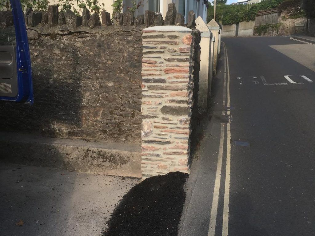 New Natural Stone Garden Wall