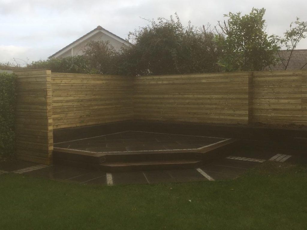 Wooden Fence Under Construction